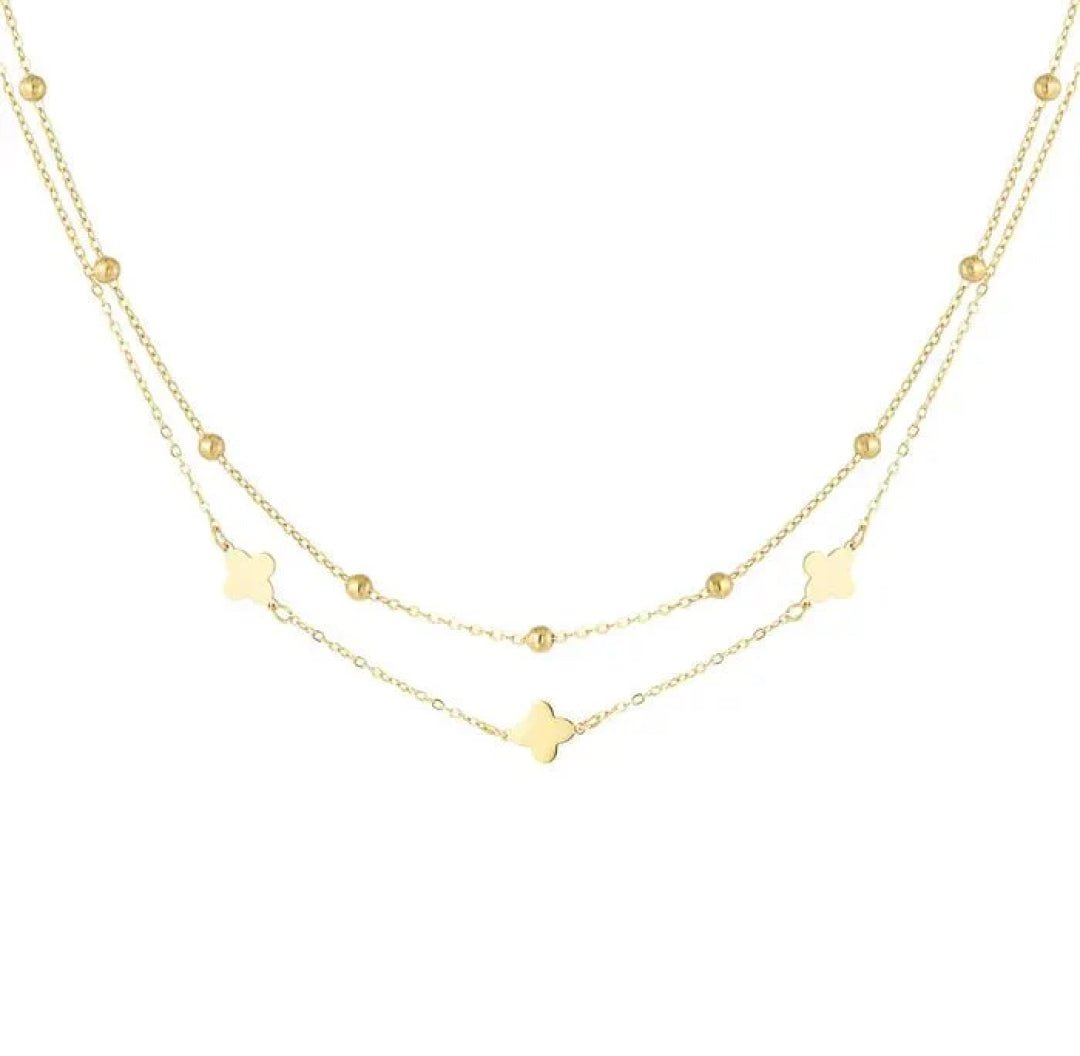 Clover Cascade Necklace - Lavina