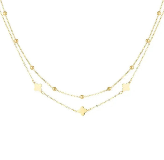 Clover Cascade Necklace - Lavina