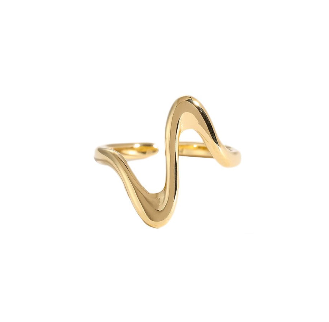 Heartbeat ring gold - Lavina Jewelz