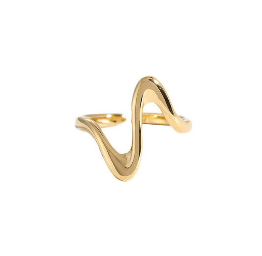 Heartbeat ring gold - Lavina Jewelz