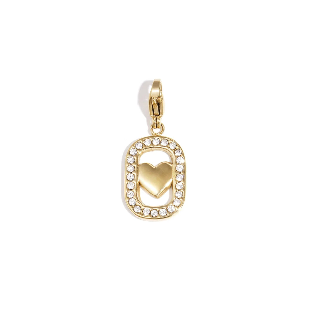 Zirconia Heart Charm