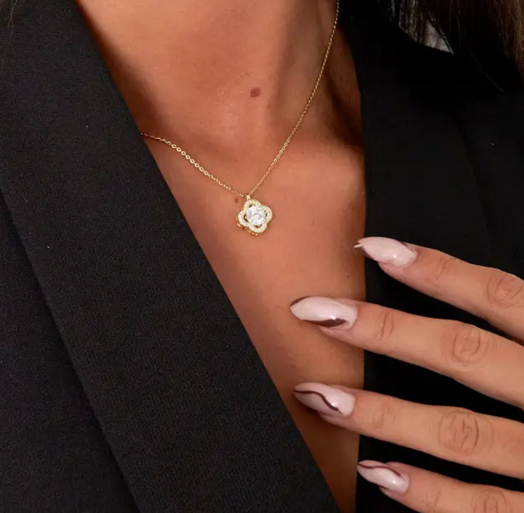 Gold vermeil jewelry necklace - Lavina Jewelz
