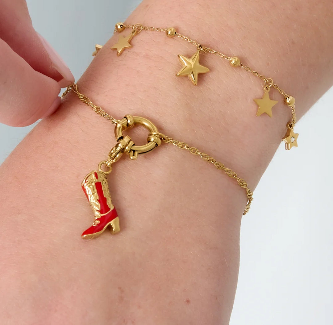 Diy jewelry charm bracelet. Design your bracelet with charms gold - Lavina Jewelz
