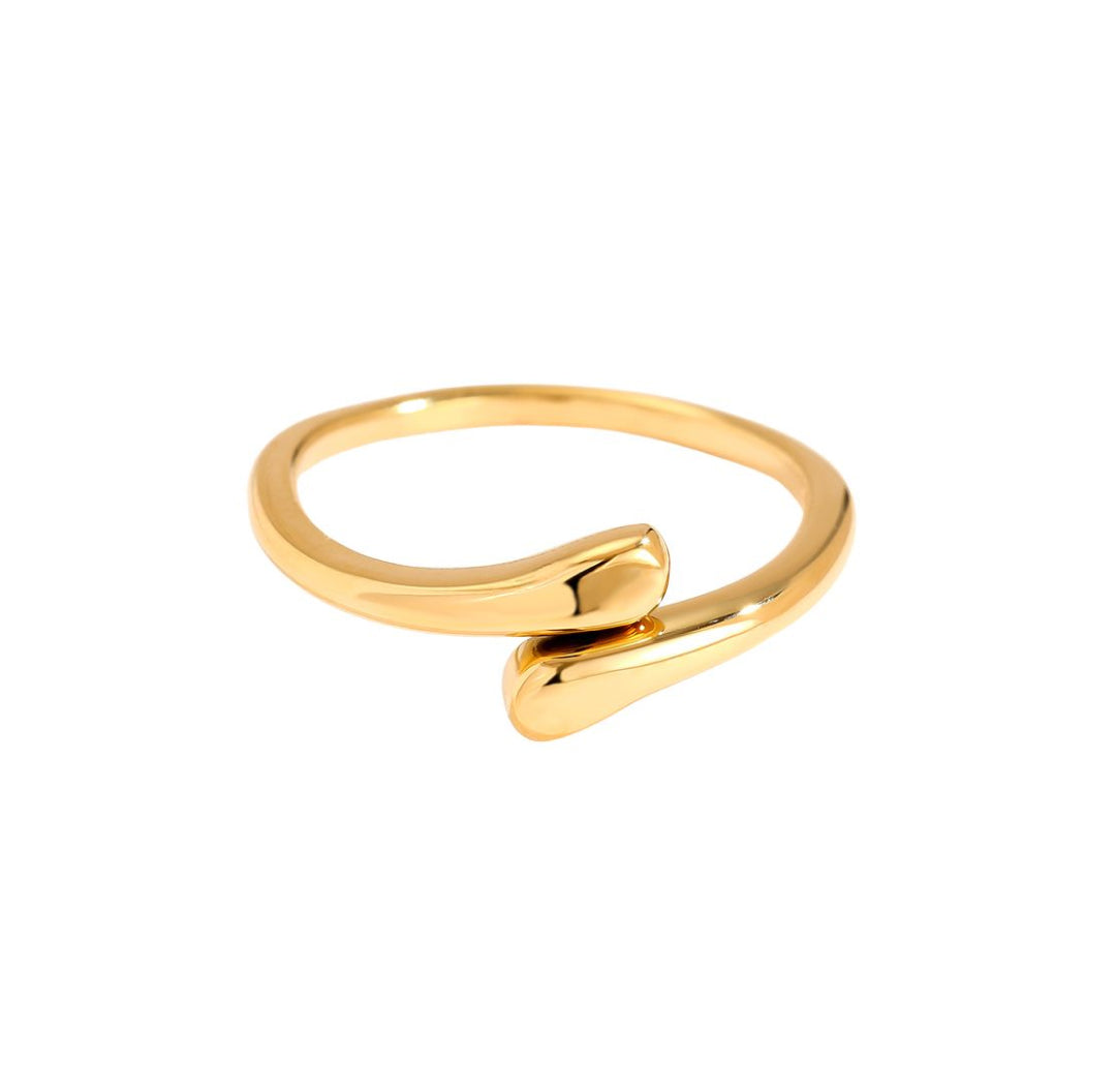 Fine hug ring gold - Lavina Jewelz
