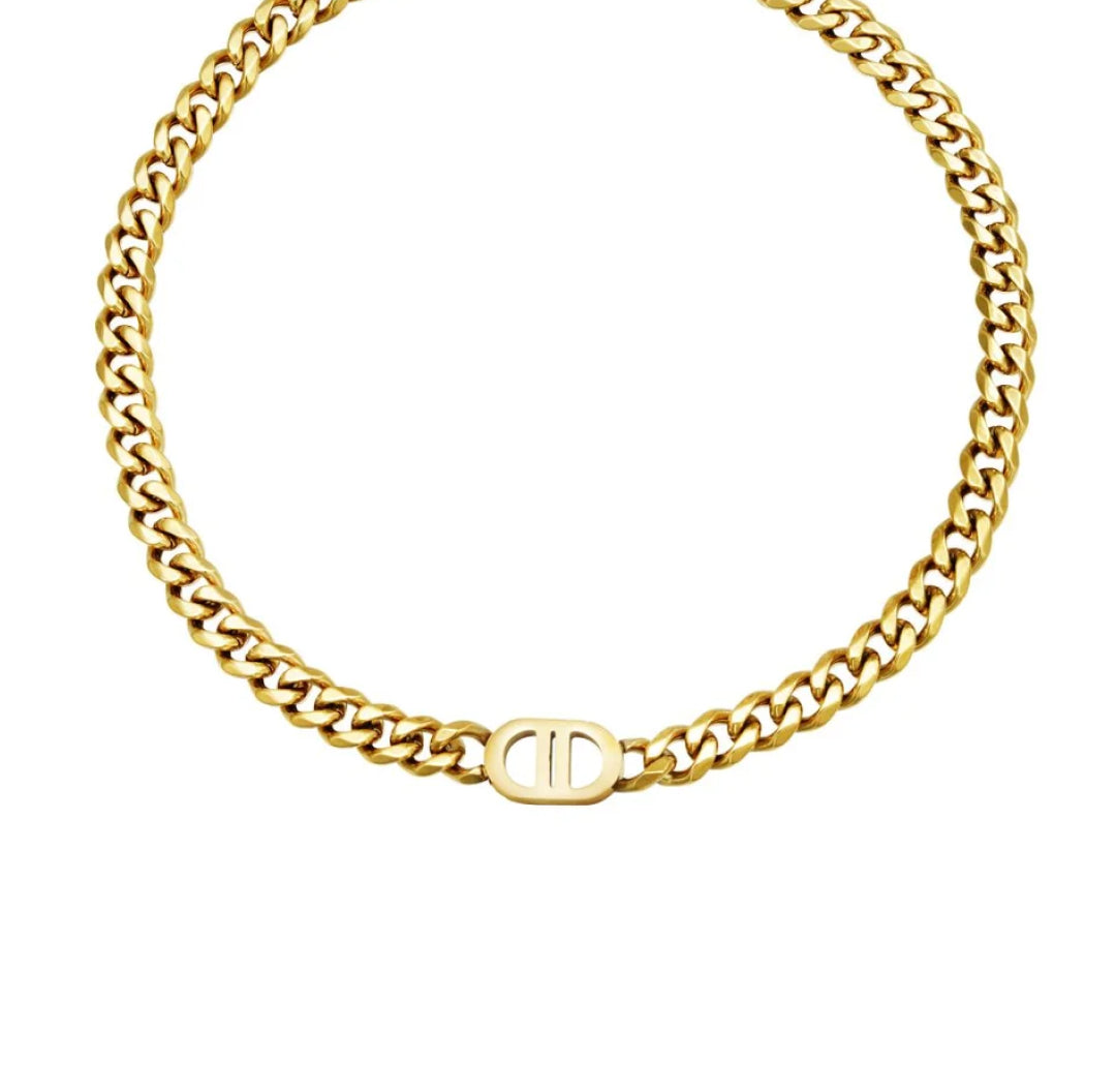 DD Chain Necklace gold chunky - Lavina Jewelz