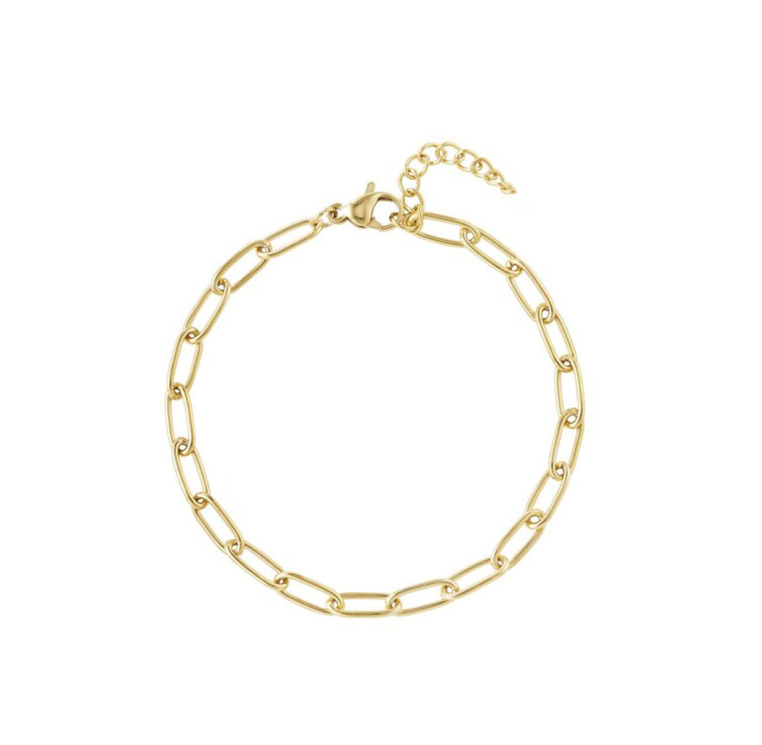 Gold link bracelet - Lavina Jewelz