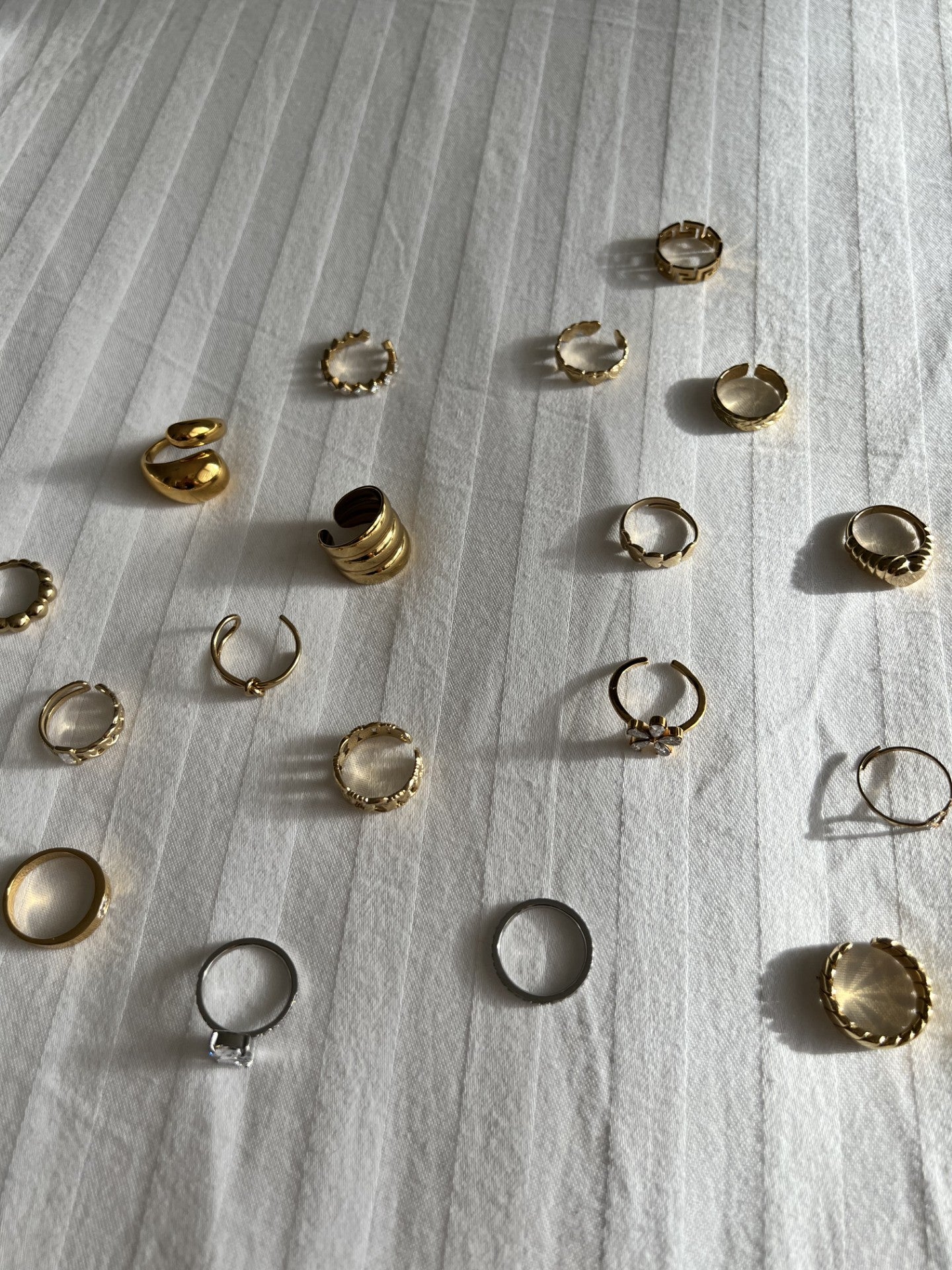 Gold and silver rings from our new collection