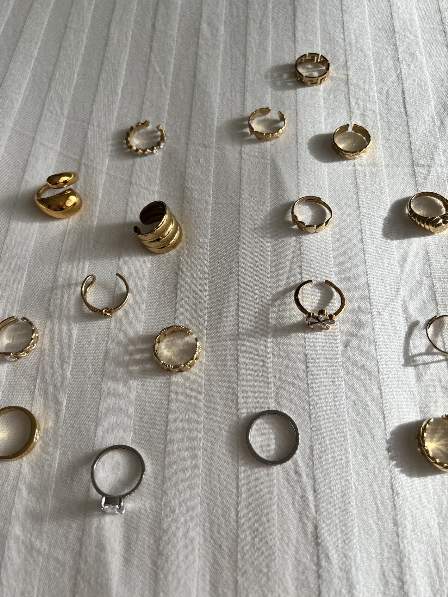 Gold and silver rings new collection