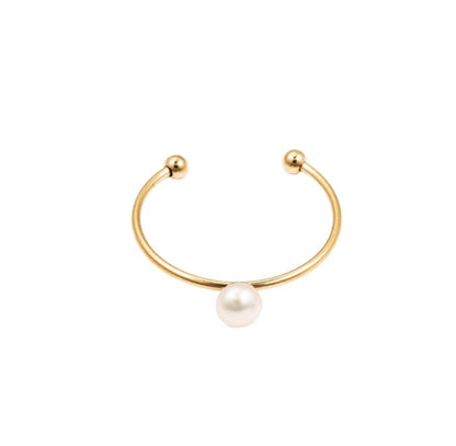 Fine ring gold with a pearl - Lavina Jewelz