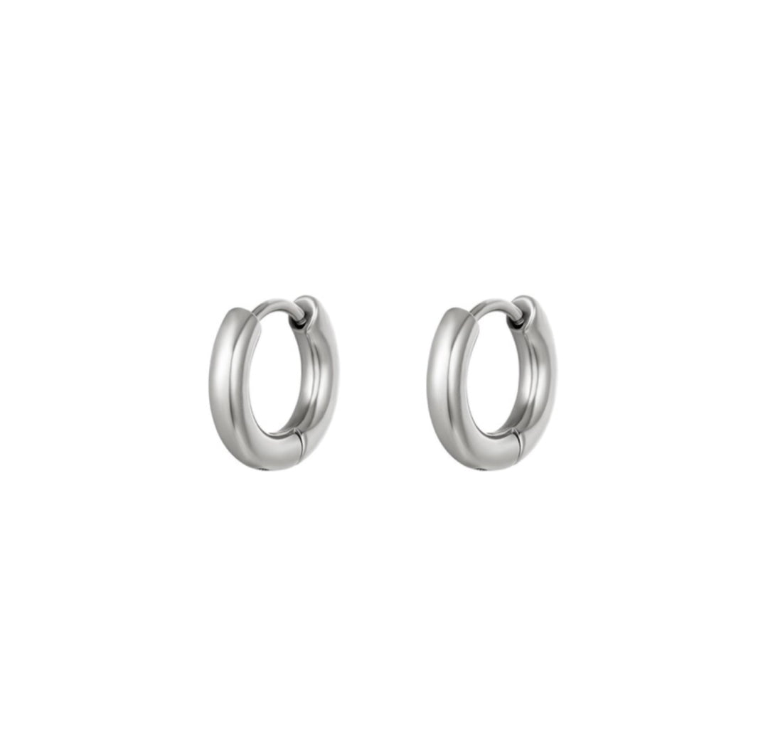 Mini small hoop earrings silver - Lavina Jewelz