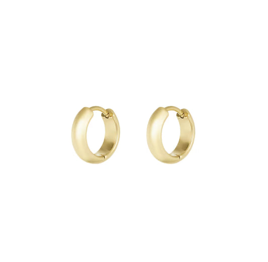 Mini small hoop earrings gold - Lavina Jewelz