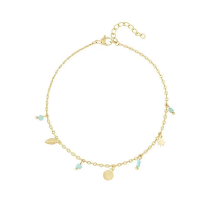 Beaded Charms Anklet - Lavina