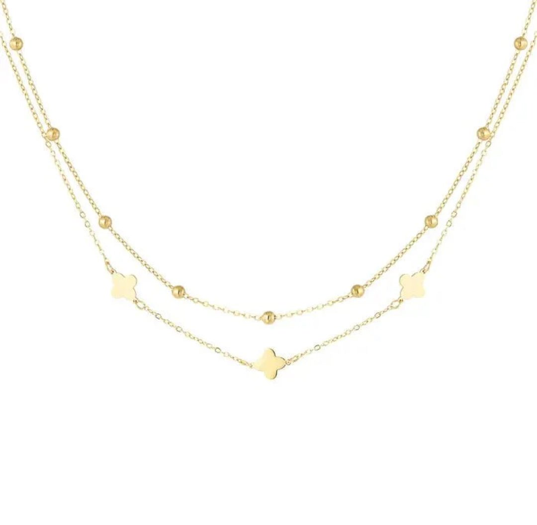 Clover Cascade Necklace - Lavina