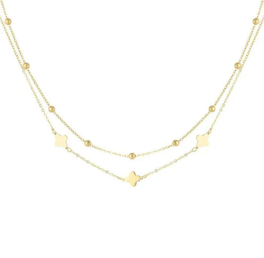 Clover Cascade Necklace - Lavina