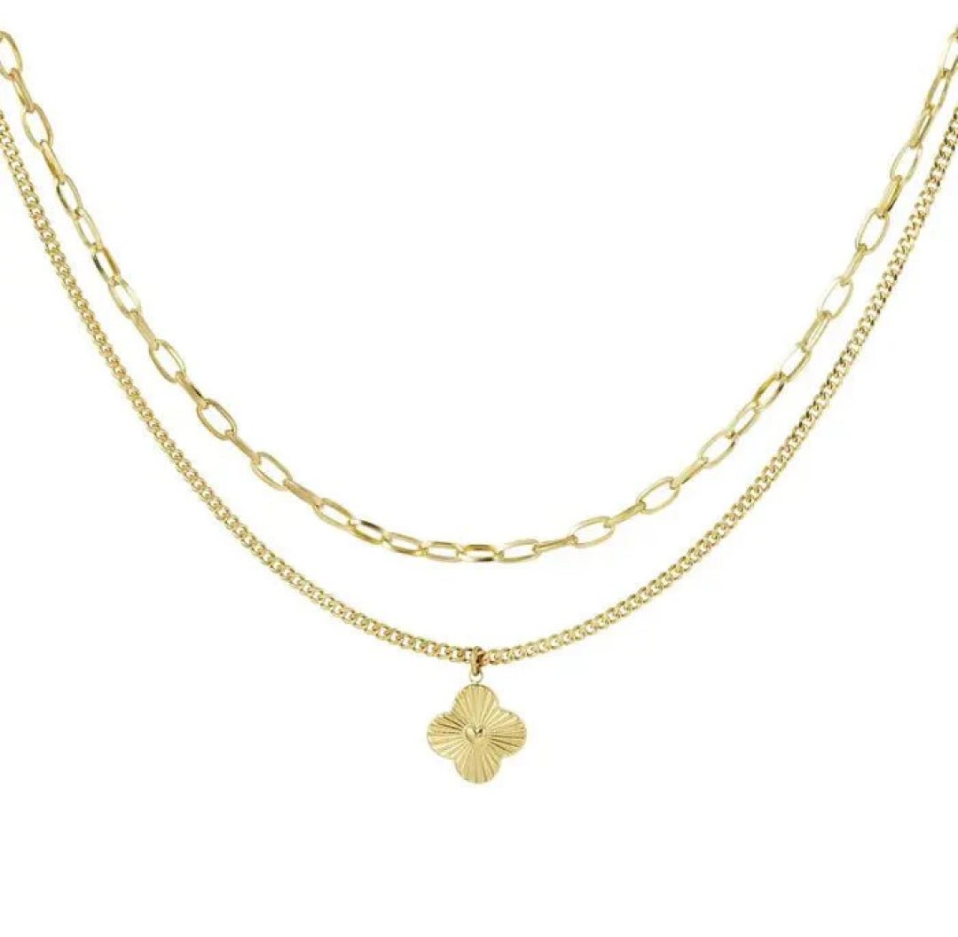 Clover Chain Necklace - Lavina