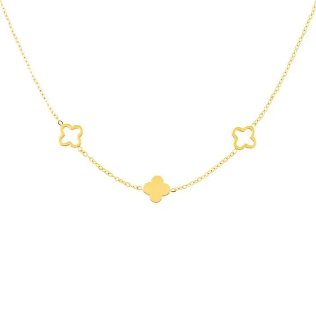 Clover Triad Necklace - Lavina