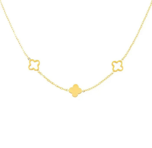 Clover Triad Necklace - Lavina