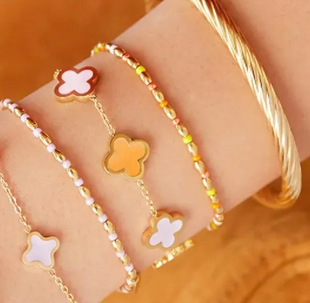 Colorful Clover Bracelet - Lavina Jewelz