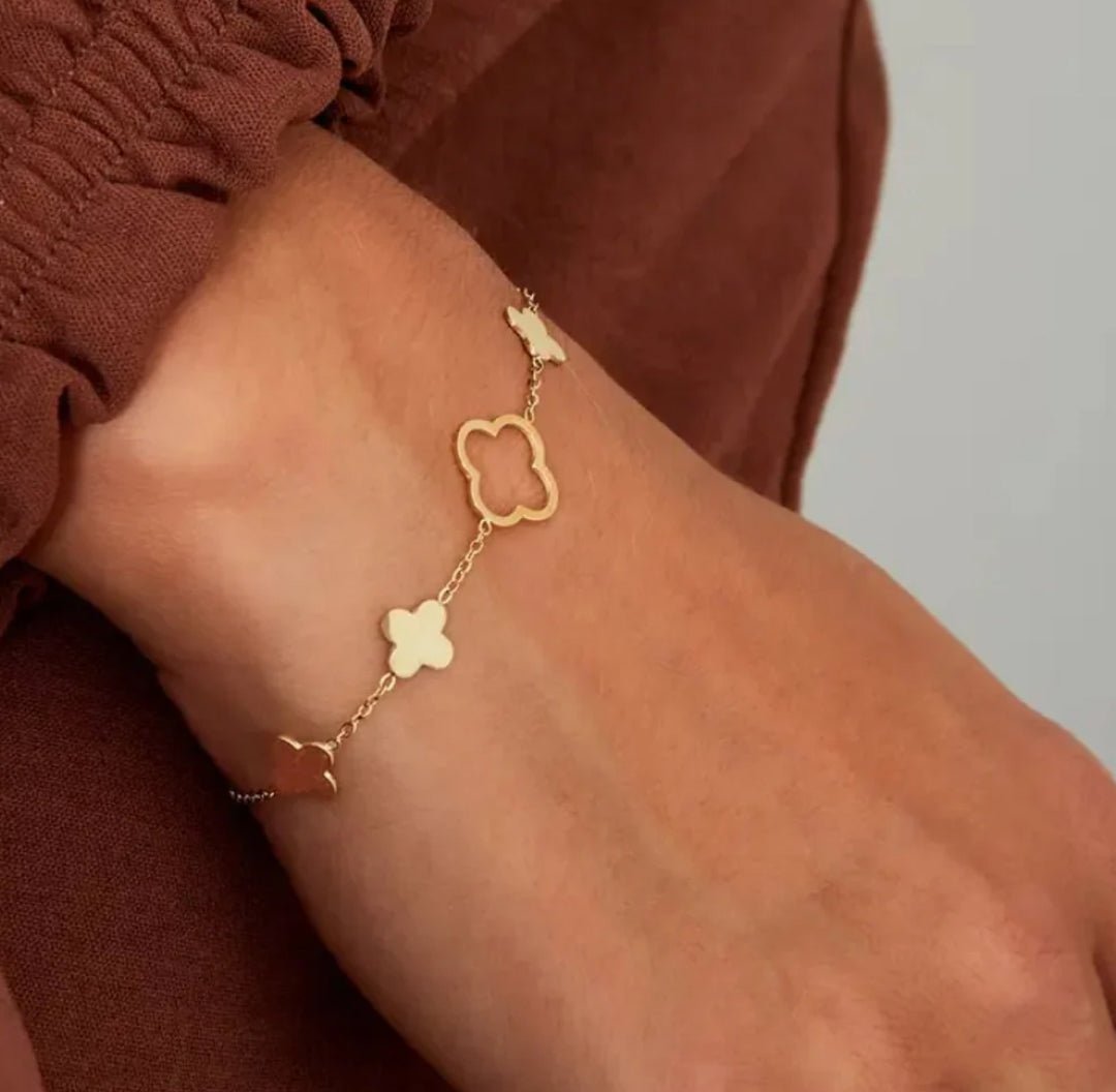 Duo Clover Bracelet - Lavina Jewelz