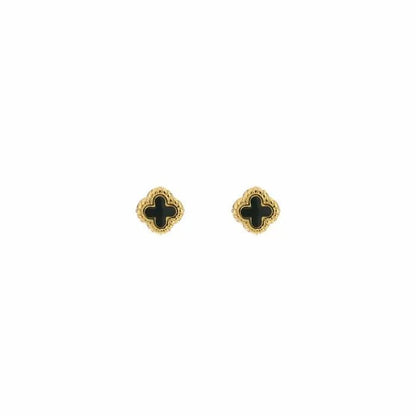 Enamel Clover Studs - Lavina Jewelz