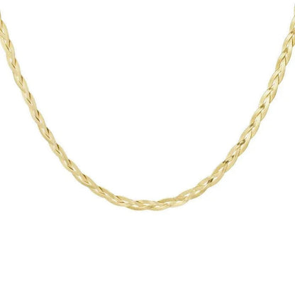 Flat Braid Necklace - Lavina Jewelz