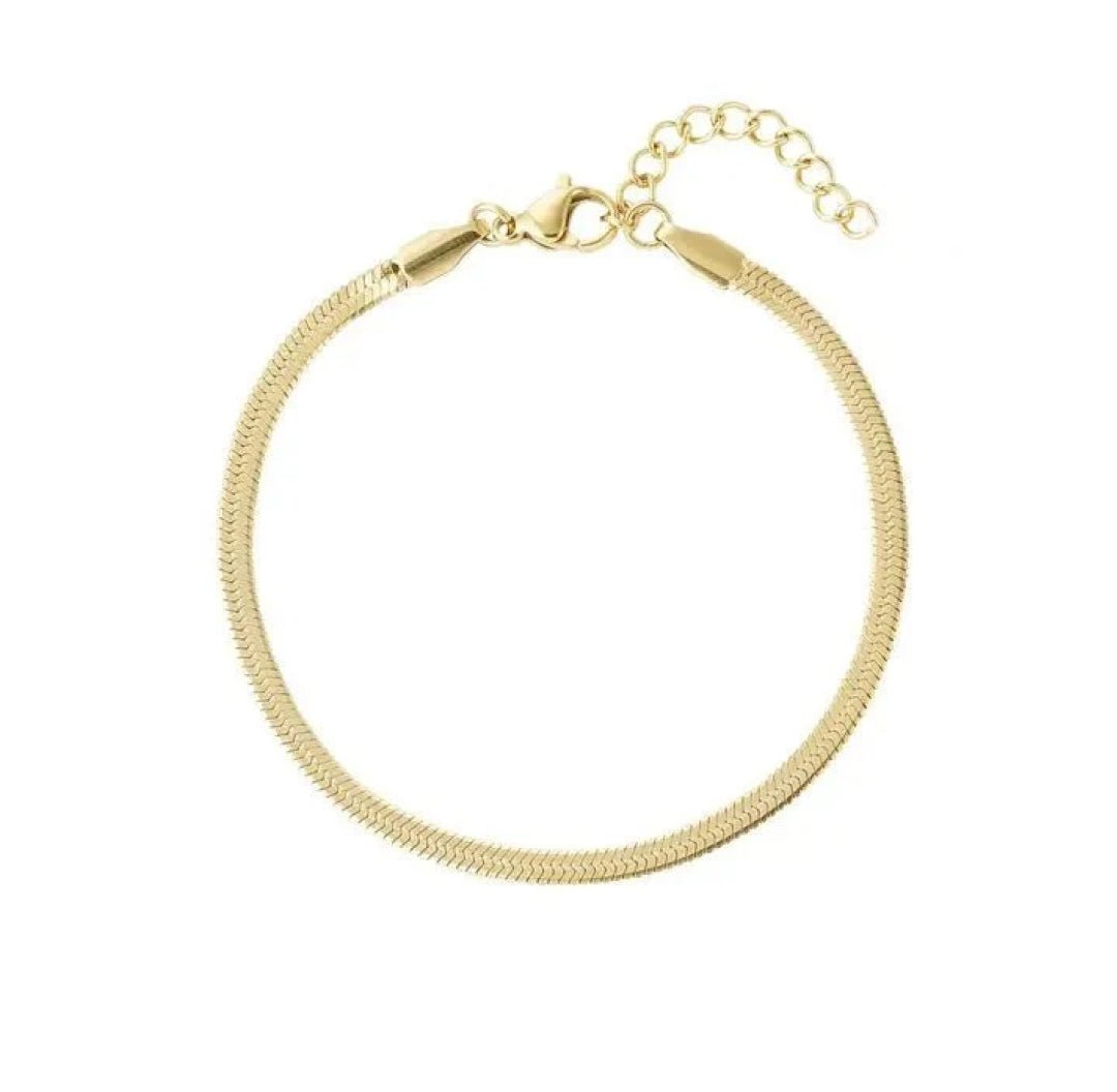 Flat Chain Bracelet - Lavina Jewelz