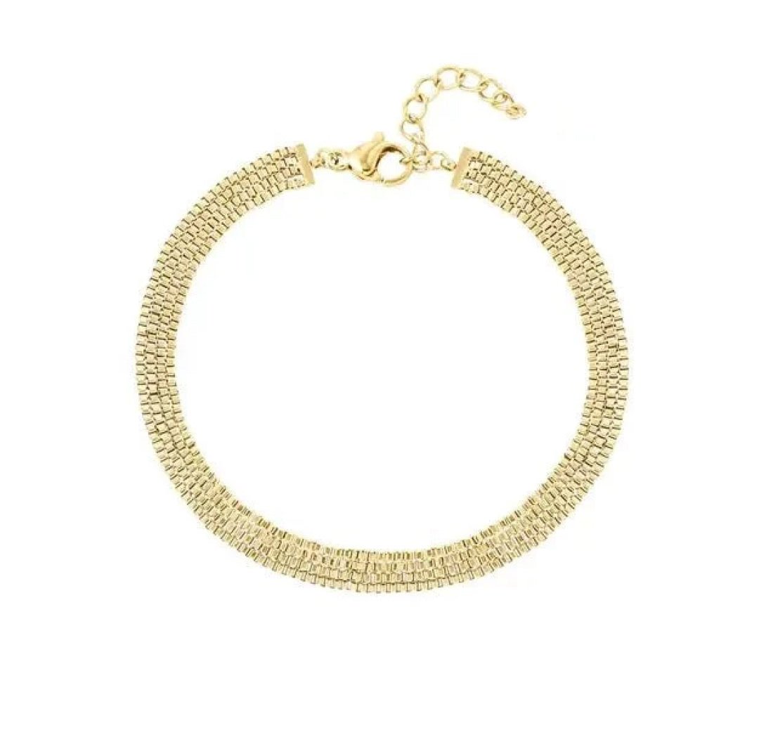 Flat Link Bracelet - Lavina Jewelz