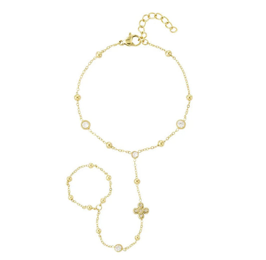 Flower Handchain - Lavina Jewelz