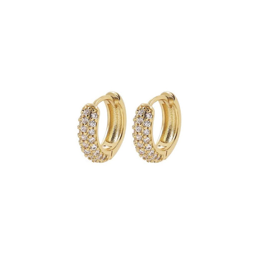 Glimmer Hoop Earrings - Lavina Jewelz