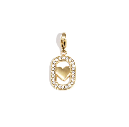 Zirconia Heart Charm