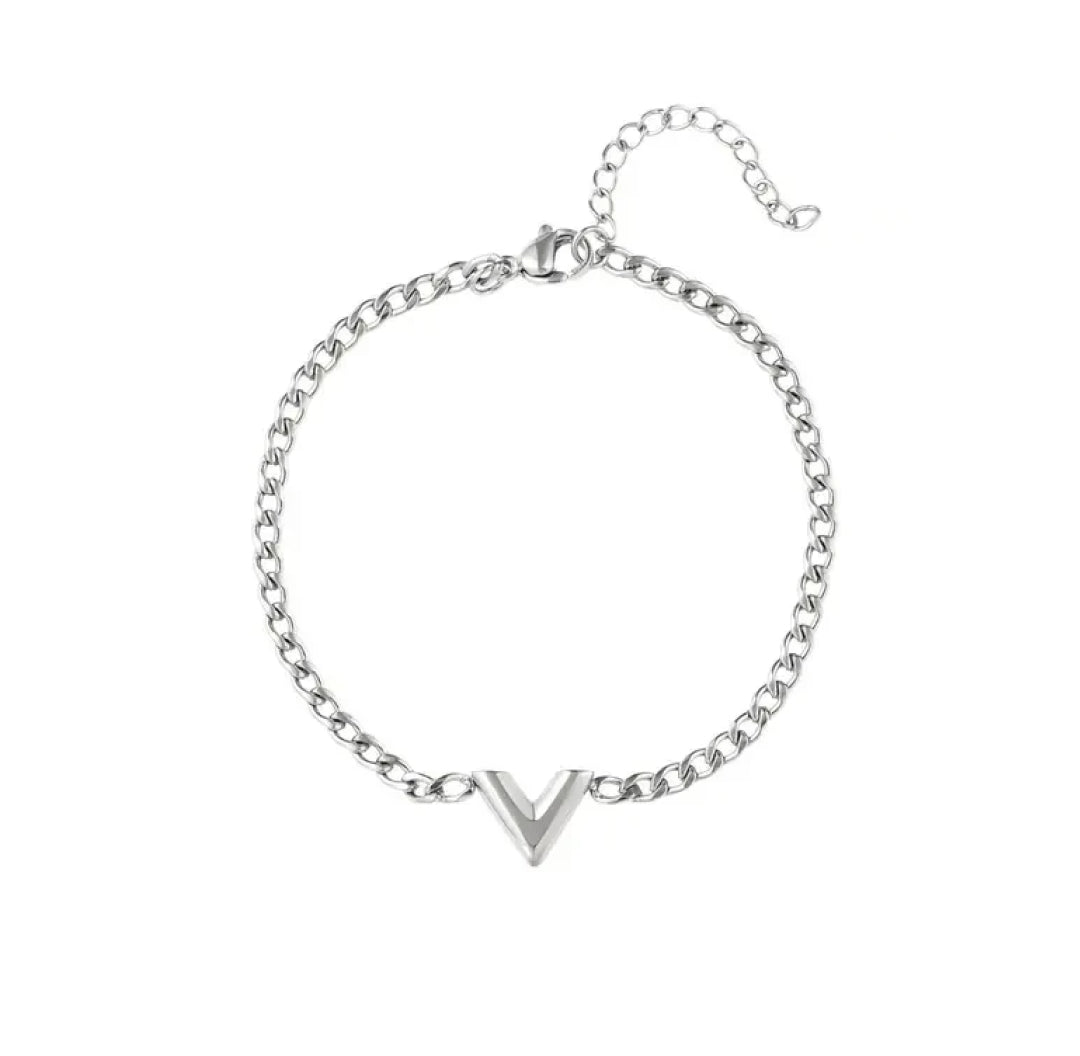 V Charm Bracelet