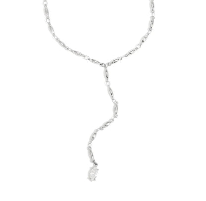 Zirconia Y Necklace